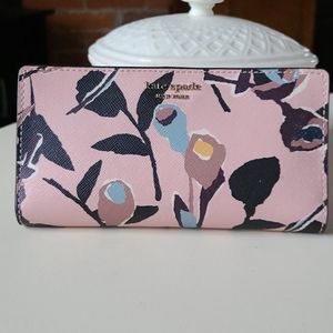 EUC Kate Spade Large Slim Cameron Bi-Fold Wallet